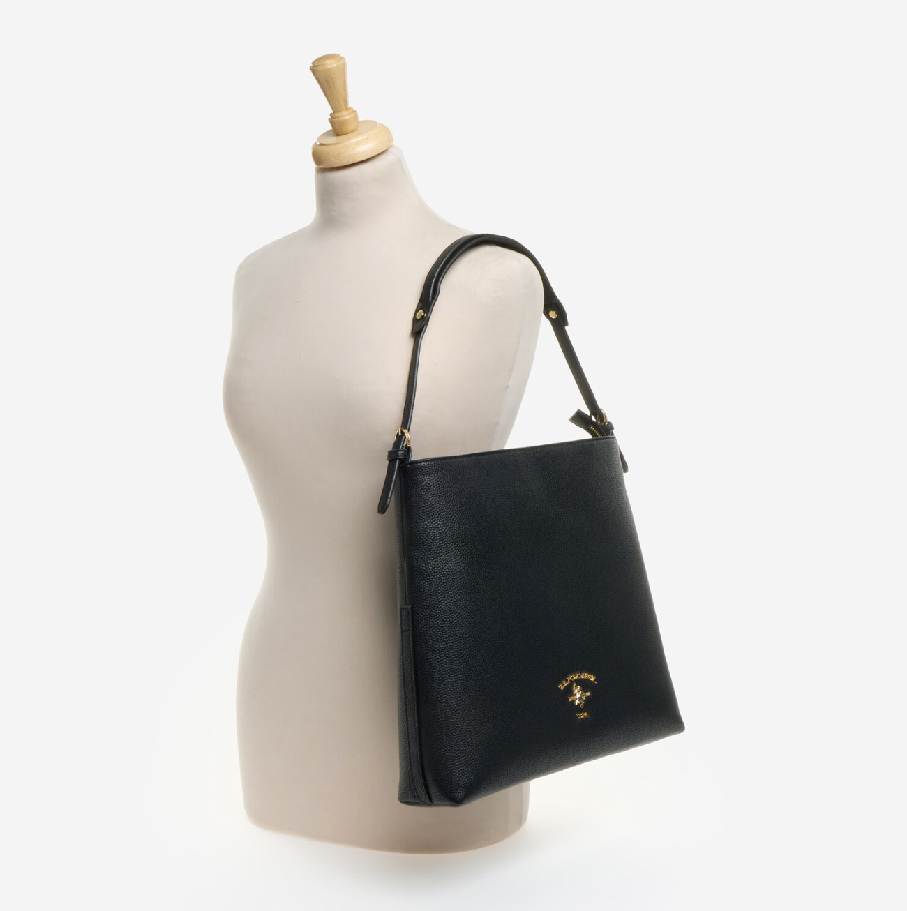US Polo Assn. Bolso de hombro Stanford negro
