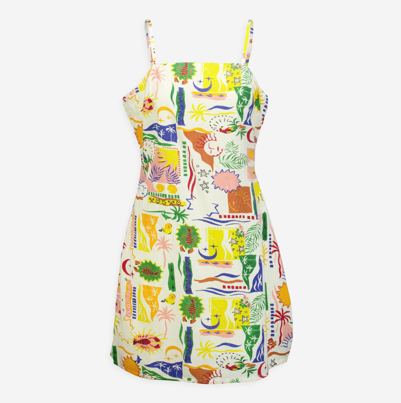 Japna Vestido mini con estampado multicolor