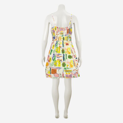 Japna Vestido mini con estampado multicolor